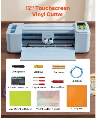 VEVOR Vinilo pjaustymo įrenginys, 305 mm su jutikliniu ekranu
