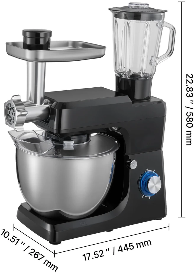 Plakiklis VEVOR Universalus virtuvės maišytuvas 7,8 L 1500W