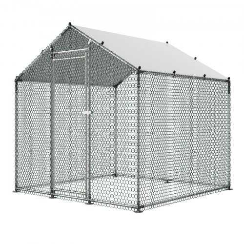 Vevor Didelis metalinis vištų voljeras 2 x 2 x 2 m
