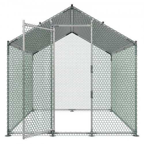 Vevor Didelis metalinis vištų voljeras 2 x 2 x 2 m