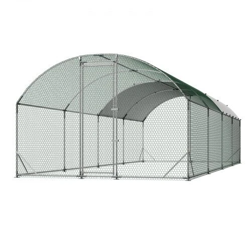 VEVOR Didelis metalinis vištidės voljeras 2,7 x 7,6 x 2 m