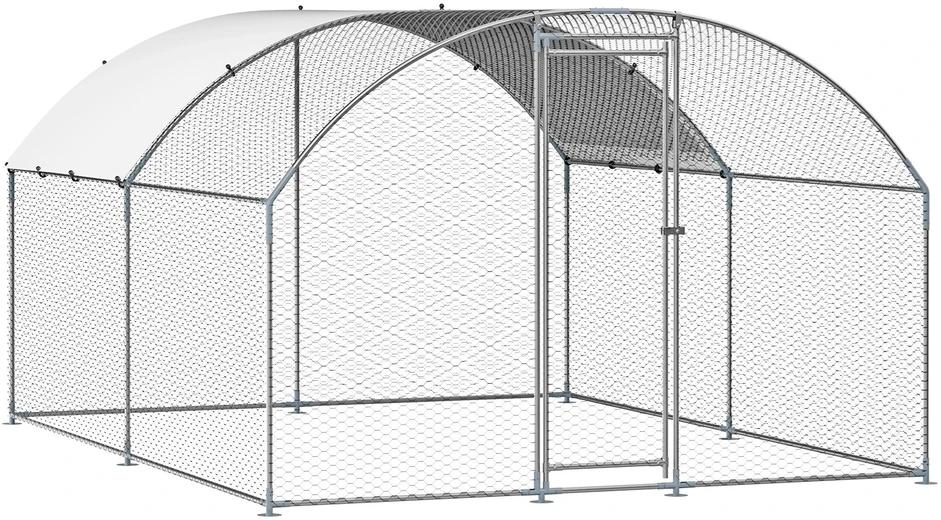 VEVOR Metalinė vištidė 3x4x2 m su užraktu