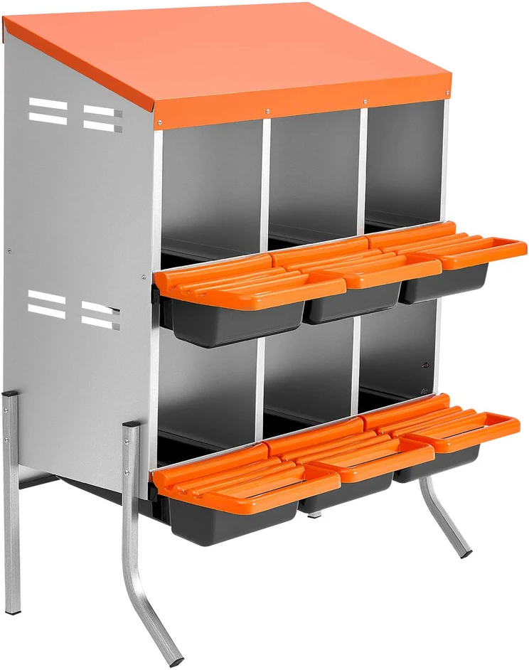 VEVOR Vištų lizdų dėžės su 6 skyriais