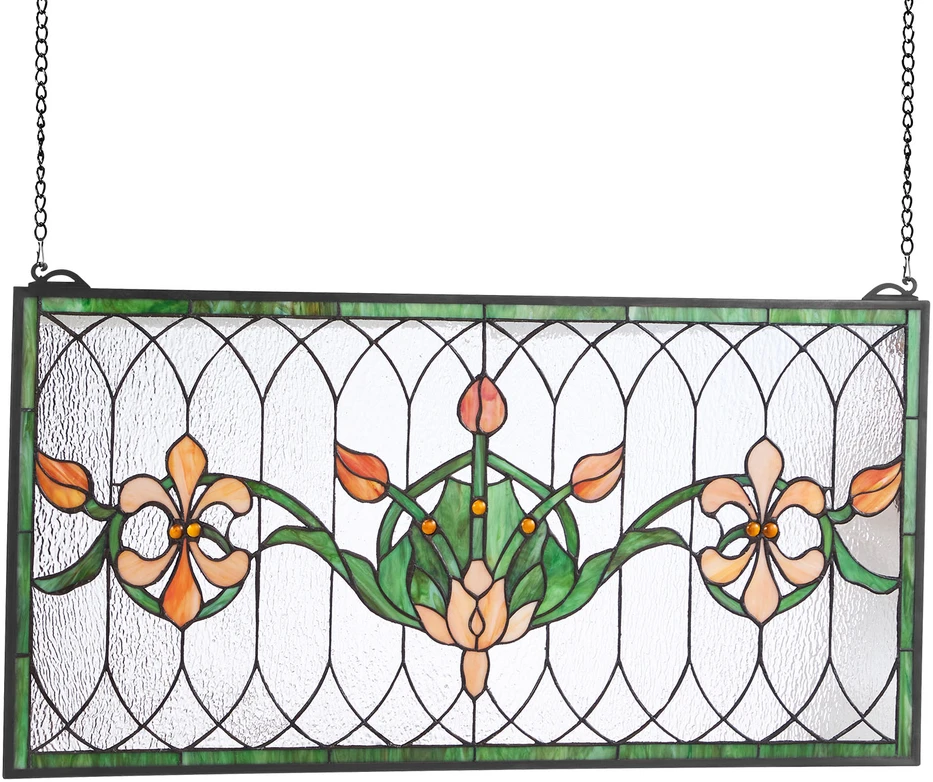 VEVOR Vitro lango panelė 810 x 433 mm, tiffany stilius