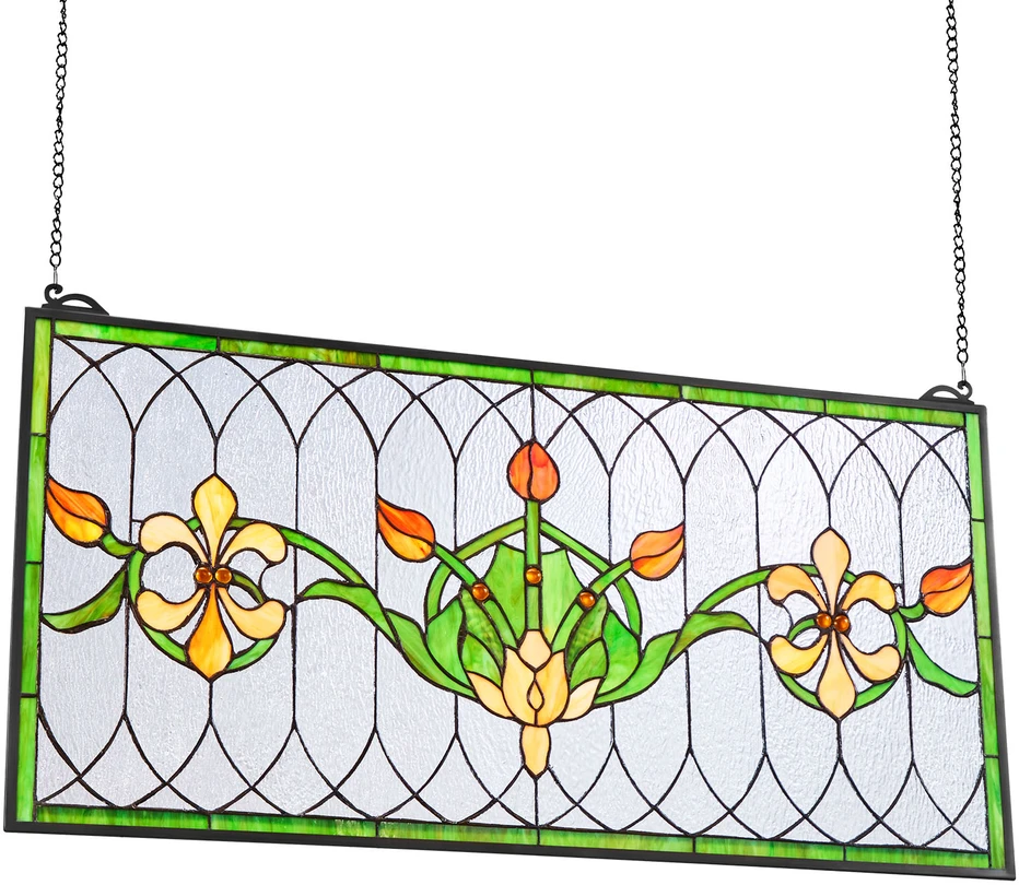 VEVOR Vitro lango panelė 810 x 433 mm, tiffany stilius