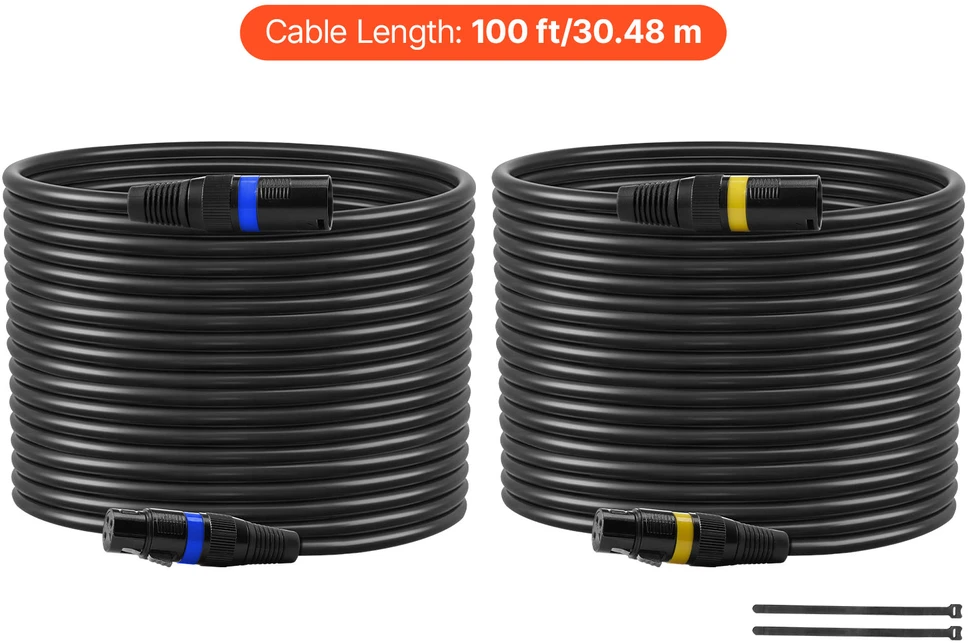 VEVOR XLR laidas 30,48 m mikrofonams