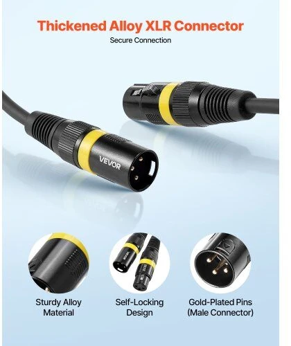 VEVOR XLR laidas 30,48 m mikrofonams