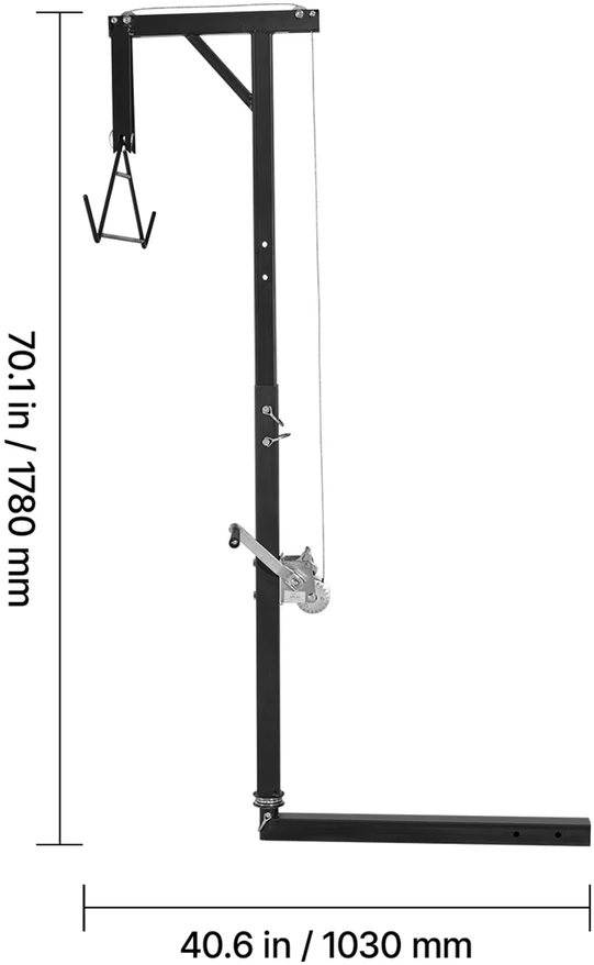 VEVOR Krautuvas su 136 kg pakėlimo talpa