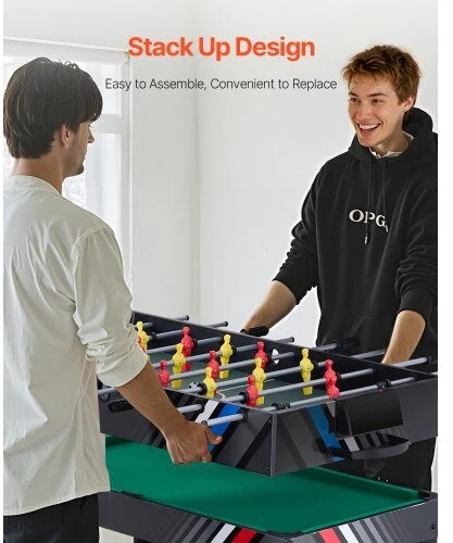 VEVOR 122 cm 4-in-1 stalo žaidimų komplektas