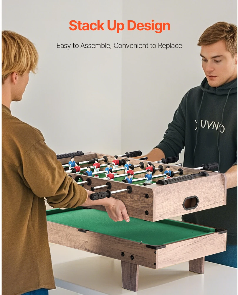 VEVOR 82 cm žaidimų stalas 4-in-1 vaikams