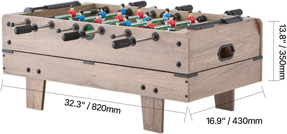 VEVOR 82 cm žaidimų stalas 4-in-1 vaikams