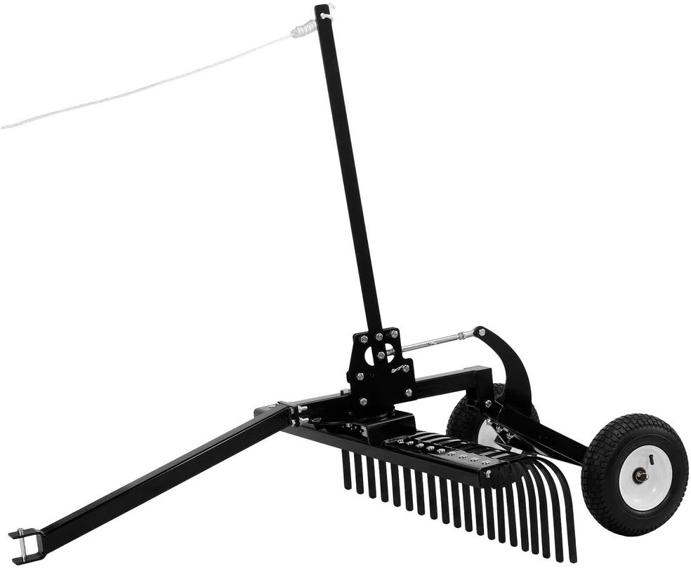 VEVOR 122 cm žemės paviršiaus grėblys vilkimui už traktoriaus