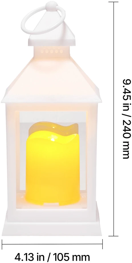 VEVOR 12 vnt. dekoratyviniai žibintai su LED žvakėmis