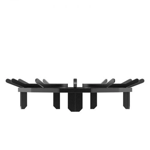 VEVOR Rąstų grotelės 68 cm ketaus plieno