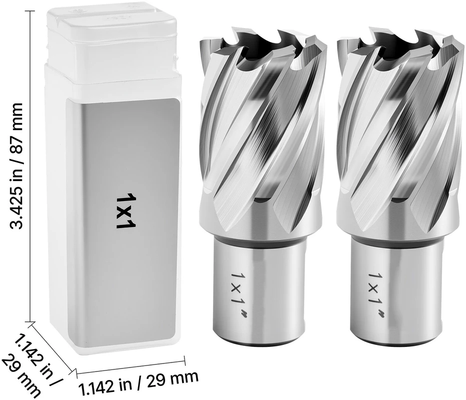 VEVOR Žiedinių grąžtų rinkinys, 4 vnt. magnetiniams grąžtams