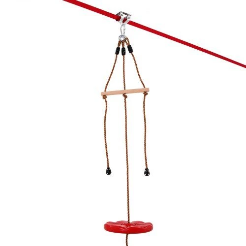 VEVOR Tyrimų ir suaugusiųjų zipline rinkinys 20 m su saugos diržu