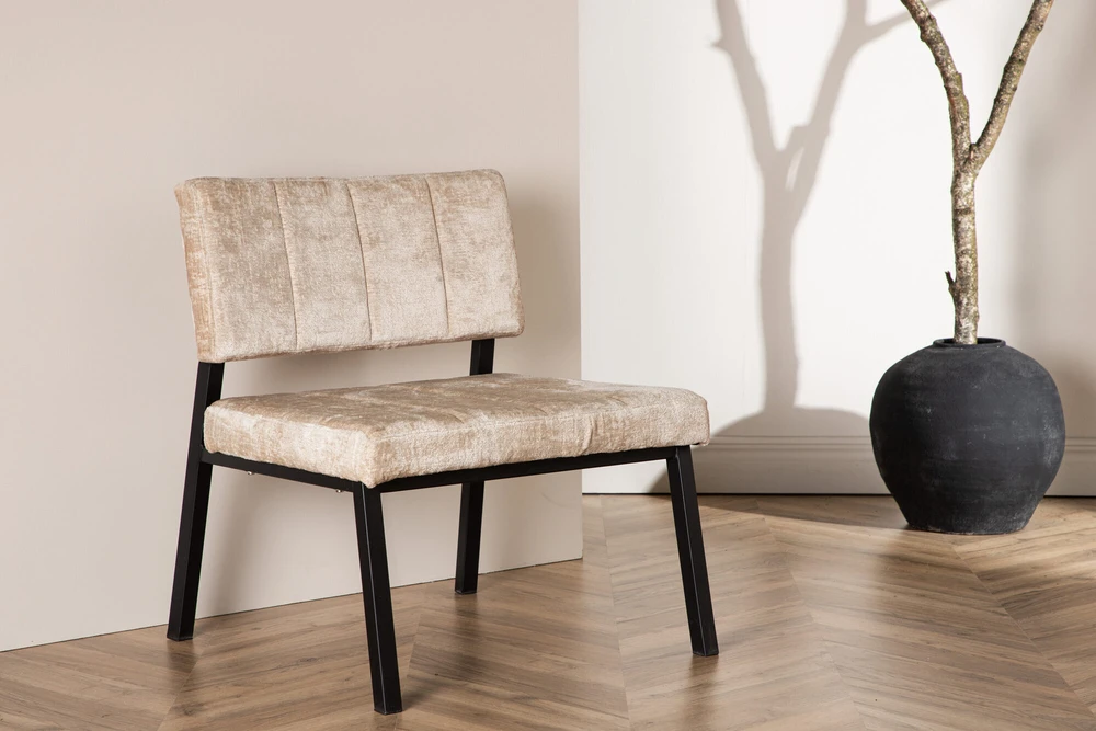 Vieno sėdynės sofa, Monett, 64x74x66 cm, kreminė