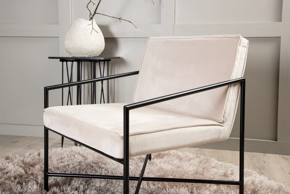Vieno sėdynės sofa, Rakel, 65x78x66 cm, kreminės spalvos