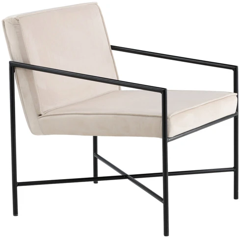 Vieno sėdynės sofa, Rakel, 65x78x66 cm, kreminės spalvos