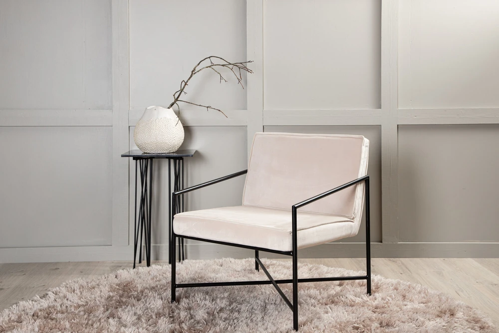 Vieno sėdynės sofa, Rakel, 65x78x66 cm, kreminės spalvos