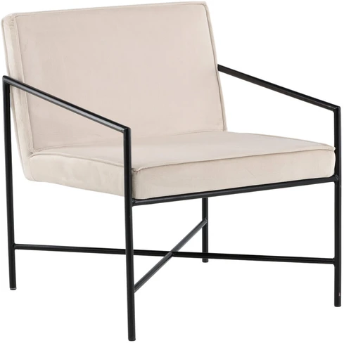 Vieno sėdynės sofa, Rakel, 65x78x66 cm, kreminės spalvos