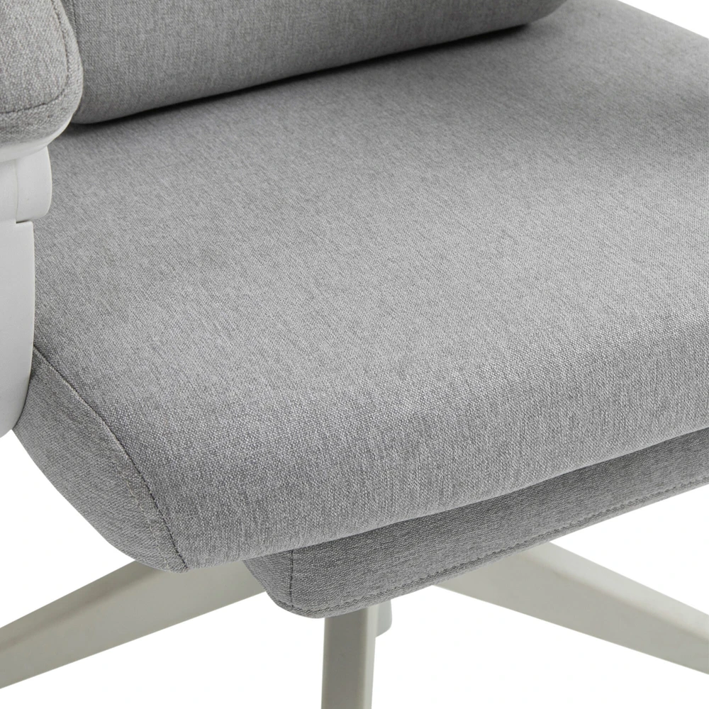 Vinsetto biuro kėdė, žaidimų kėdė, kėdė su ratukais, ergonomiškas dizainas, poliesteris, porolonas, fanera, plastikas, 62 x 68 x 117-127 cm