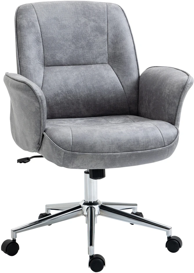 Vinsetto biuro kėdė, moderni darbo kėdė su supimosi funkcija, reguliuojamo aukščio, ergonomiška, 360° besisukantys ratukai