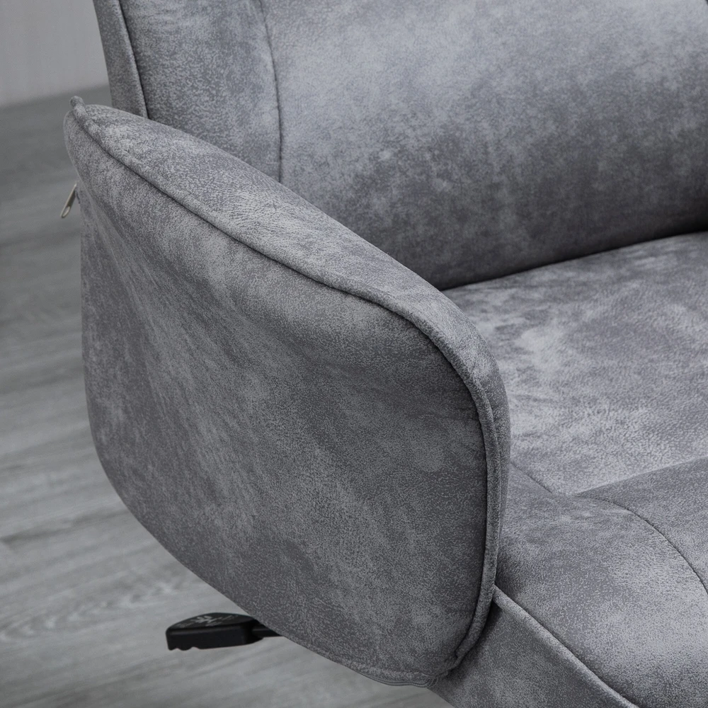 Vinsetto biuro kėdė, moderni darbo kėdė su supimosi funkcija, reguliuojamo aukščio, ergonomiška, 360° besisukantys ratukai