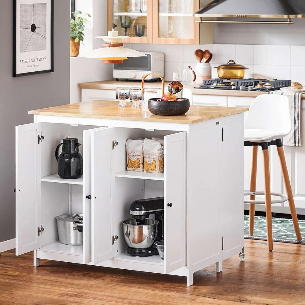 Sobuy Virtuvės salos Virtuvės spintelės Sideboard Darbo stalas Baro stalas KNL10-WN