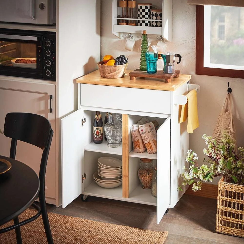 Virtuvės spinta, SoBuy FKW125-WN, 74x40x85 cm