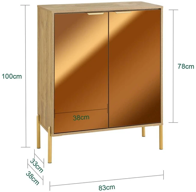 TV staliukas Vitrina, SoBuy FSB96-G, 83x38x100 cm
