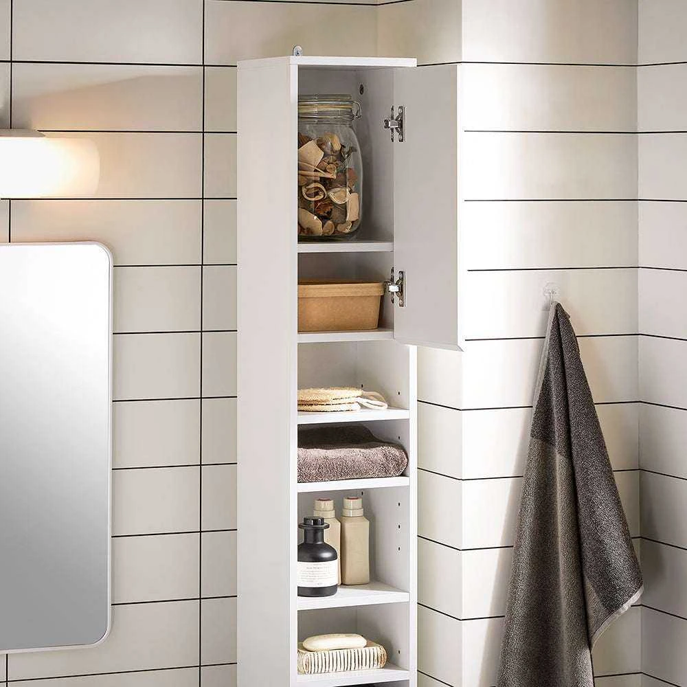 Vonia spintelė, SoBuy BZR160-W, 20x20x180 cm