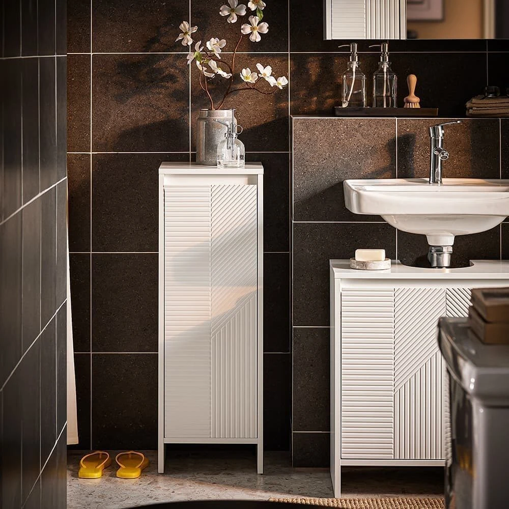 Vonia spintelis, SoBuy BZR154-W, 30x30x87 cm