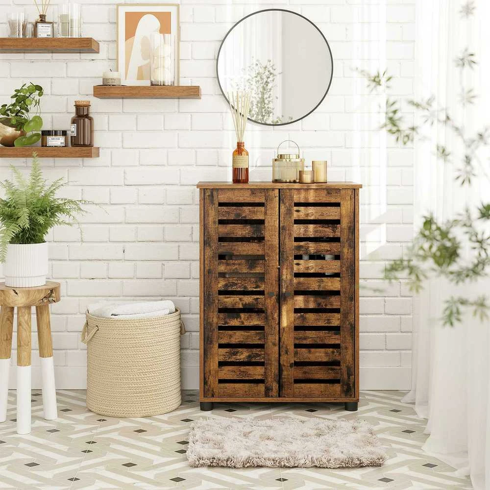 Songmics Vasagle Badezimmerschrank vintagebraun