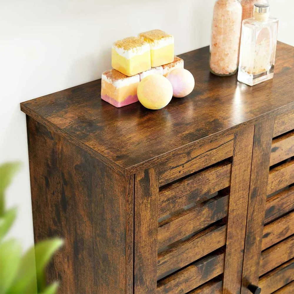 Songmics Vasagle Badezimmerschrank vintagebraun
