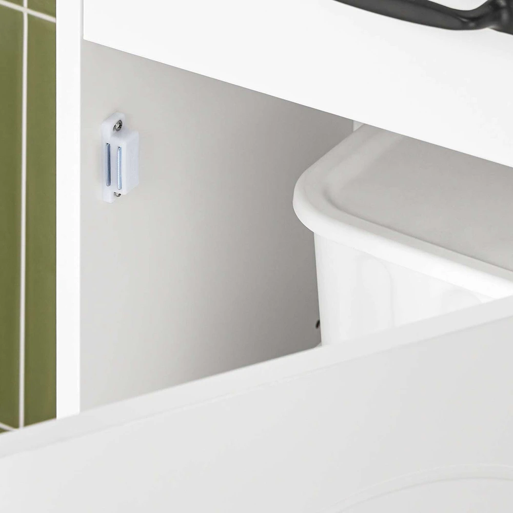 Vonios spintelė, SoBuy BZR206-W, 42x30x173 cm, balta