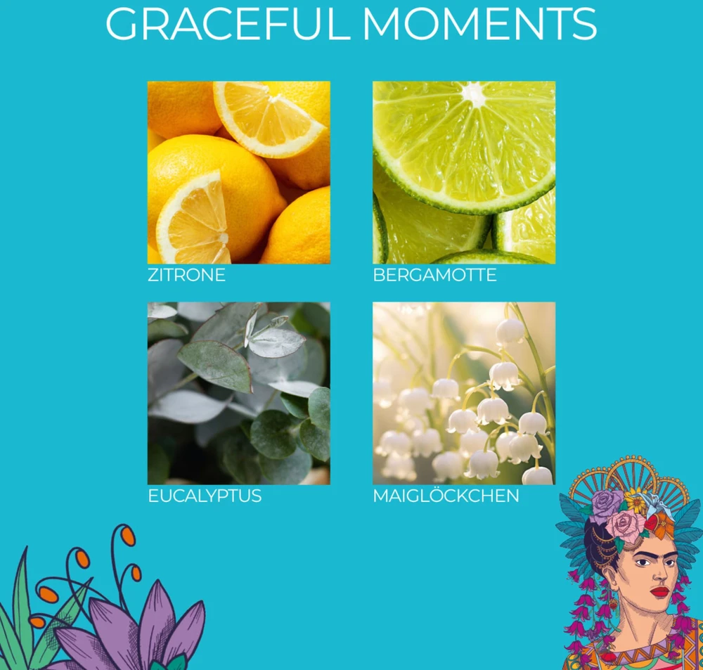 „Eurographics Frida Kahlo“ rinkinys 3 x 70 g – „Graceful Moments“, pilnatis, levandų spalva