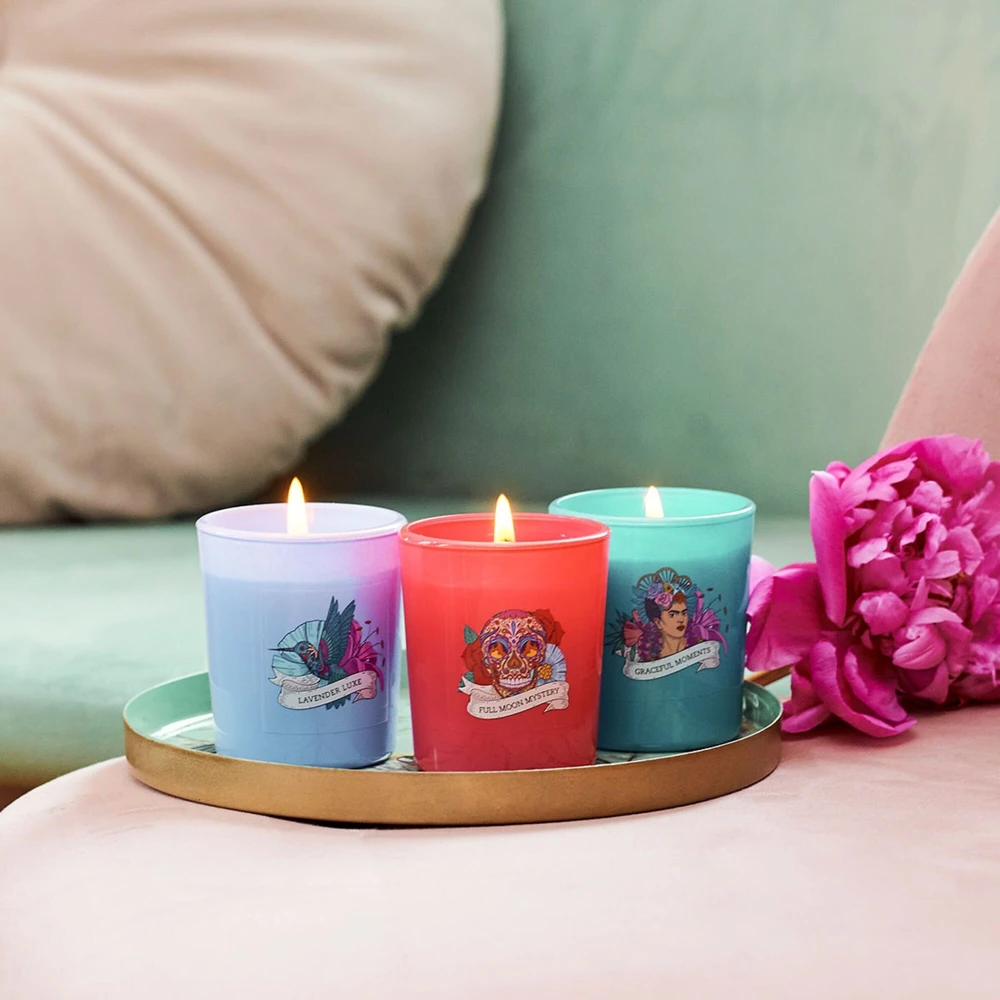 „Eurographics Frida Kahlo“ rinkinys 3 x 70 g – „Graceful Moments“, pilnatis, levandų spalva