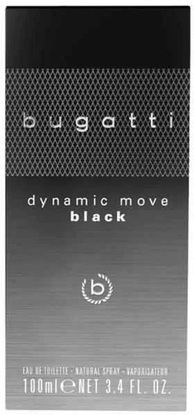 BUGATTI DYNAMIC MOVE Juodas tualetinis vanduo, 100 ml