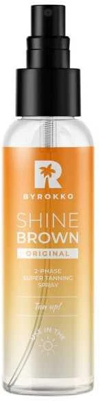 Byrokko Shine Brown Original 2-Phase Super Tanning Purškiklis Sun Losjonas kūnui