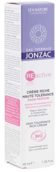 Jonzac Crema Rica Tolerancia React veido kremas 40ml