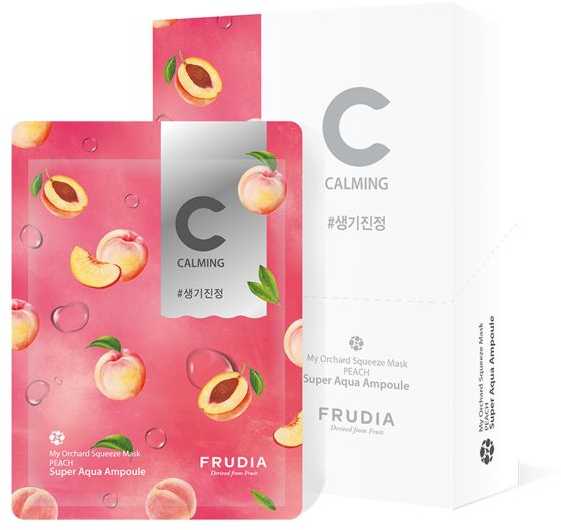 FRUDIA MY ORCHARD SQUEEZE PEACH veido kaukės, 10 x 20 ml