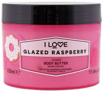 I Love I'LOVE GLAZED RASPBERRY kūno sviestas, 330 ml