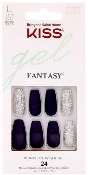 KISS GEL FANTASY priklijuojami dirbtiniai nagai (24 vnt.)