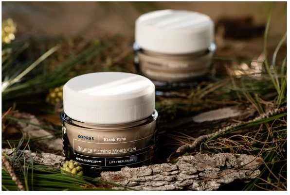 Korres Juodas Pine Bounce Firming Intense Moisturizer Day Kreminis