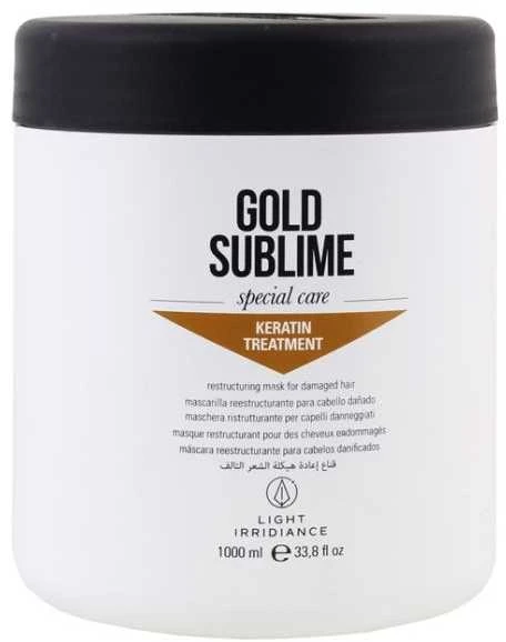 Plaukų kaukė su keratinu Light Irridiance Gold Sublime Keratin Treatment Mask, 1000ml