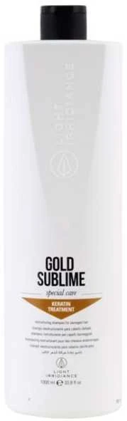 Light Irridiance Gold Sublime Šampūnas su Keratinu, turi gydomąjį poveikį, 1000ml