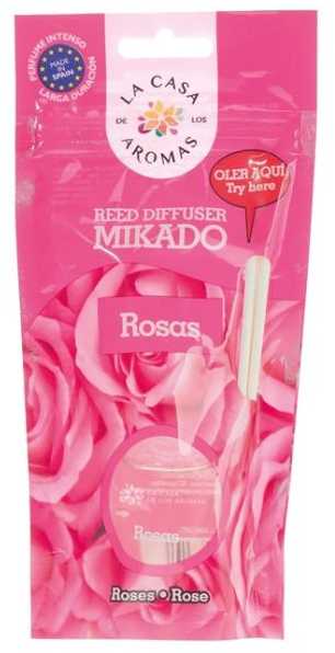 La Casa de los Aromas LOS AROMAS MIKADO ROSAS patalpų kvėpiklis, 30 ml