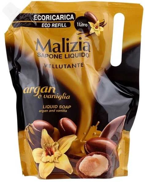 MALIZIA ARGAN & VANILLA skystasis muilas, 1000 mll