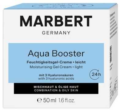MARBERT 24H AQUA BOOSTER drėkinamoji želė - kremas, 50 ml